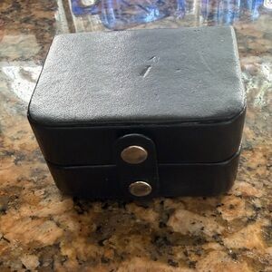 Black Leather Accessory Case